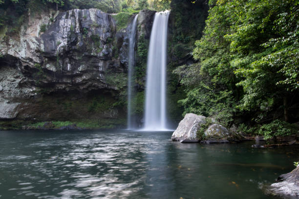 istock long-exposure view of the waterfall 2205088328