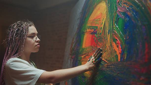istock Engaging in Creative Expression Through Vibrant and Colorful Artistry and Techniques 2205088449