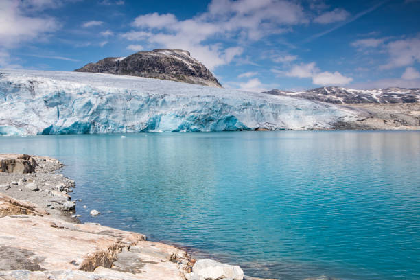 istock Glacier lake at Jostedalsbreen in Norway 2205089263