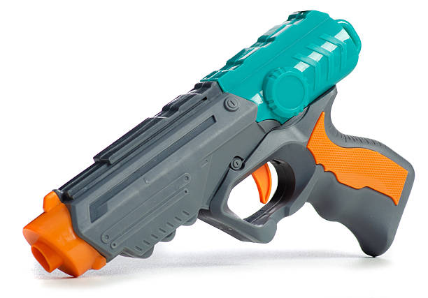 istock Children's toy gun with soft bullets sucker 2205093298