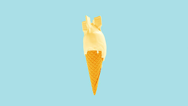 ice cream atomic bomb melting pale sky blue