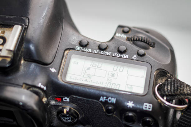 istock Close up shot of worn out camera body. Technology 2205098925