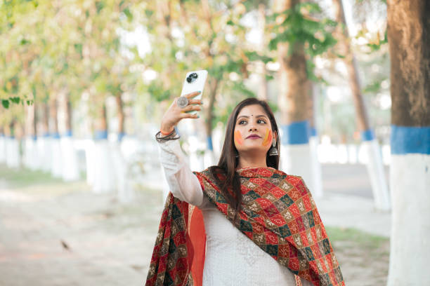 istock Traditional Beauty Capturing Holi Moments 2205106119