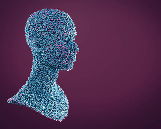 Futuristic Geometric Female Portrait visualization - AI themes