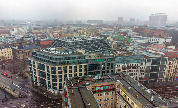 istock Aerial View on Berlin with modern and old buildings 2205120595