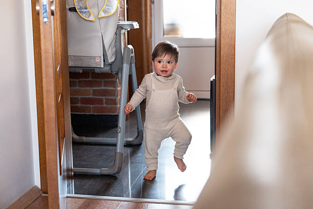 istock Cute toddler boy in apartment 2205132864