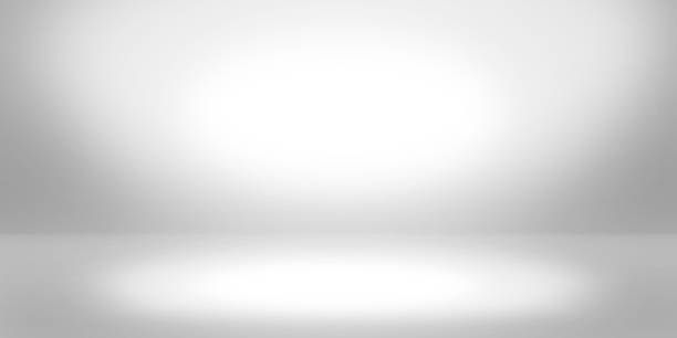istock Gray background and wallpaper and white light beam. 2205133850