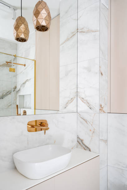 istock Cozy bathroom sink setting for a refreshing morning self-care routine 2205135011