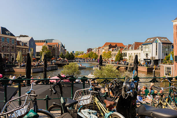 istock Quaint dutch town in summer 2205139631
