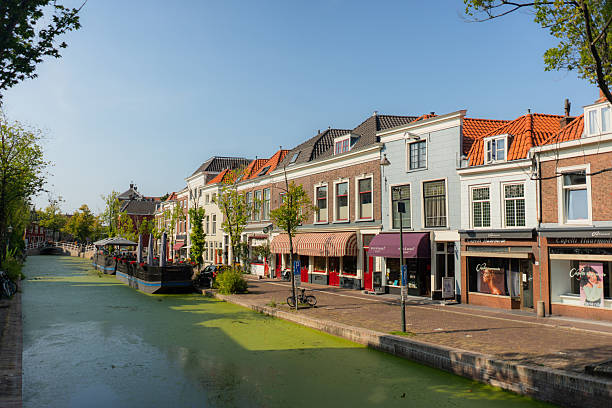 Quaint dutch town in summer