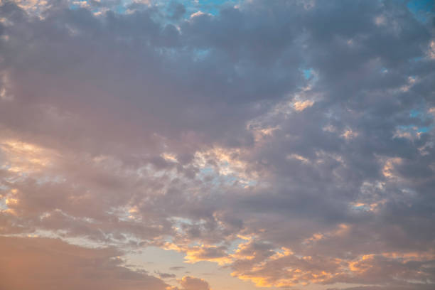 istock Beautiful colorful cloudy sunset sky background 2205142727