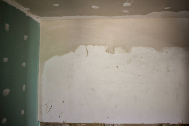 interior wall of an old house ready to be painted