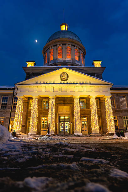 istock Bonsecours Market at Night in Old Montreal 2205144477