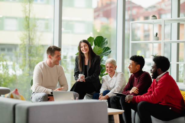 istock Diverse Professionals in a Relaxed Business Meeting 2205147523