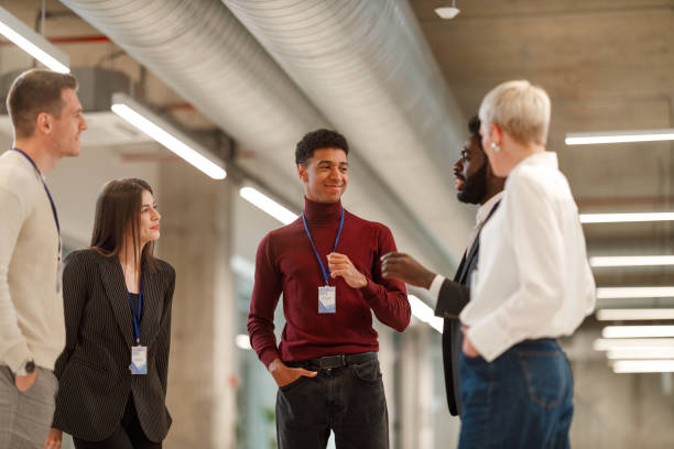istock Business Professionals Networking at a Seminar 2205147540