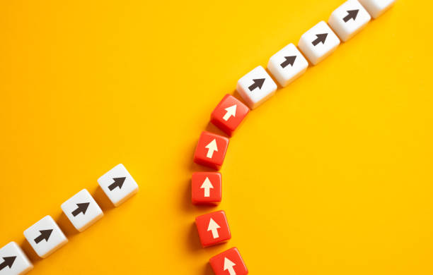 istock Taking over the initiative. Process capture. Assignment of achievements. Taking control. Substituting the data flow. Give yours to a bolder competitor. Lose without resistance. Replacement. 2205154250