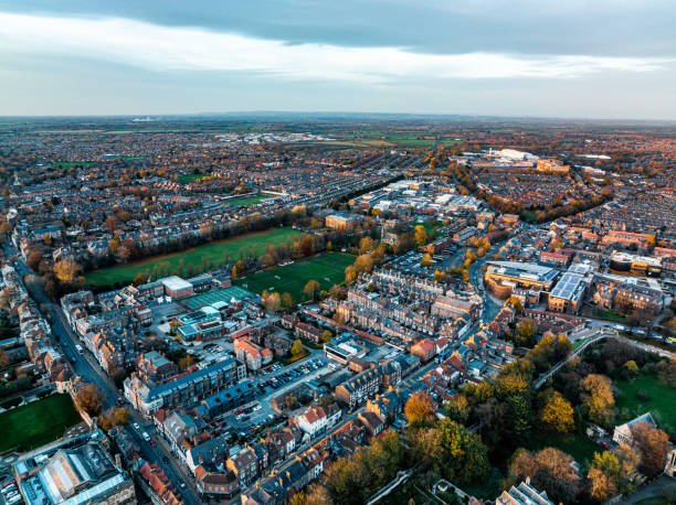 istock Drone view of York, England, UK 2205163132