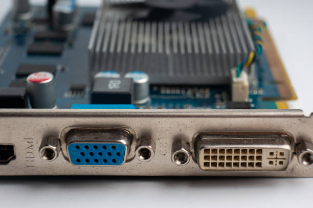 A board with connectors for connecting peripheral and video devices