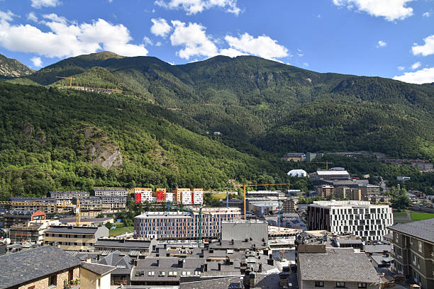 istock View of Andorra La Vella with a Mountain Backdrop 2205178263
