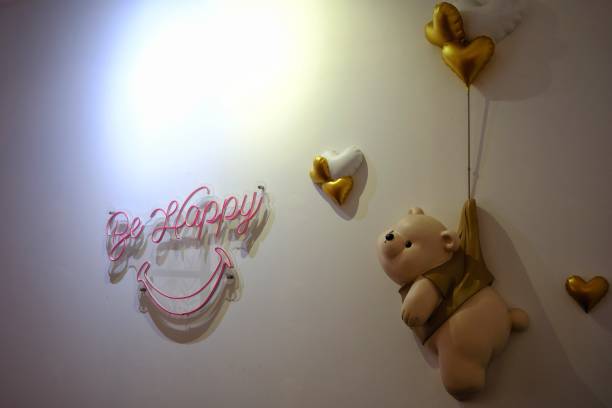 Beautiful cute interior wall decoration quote design view