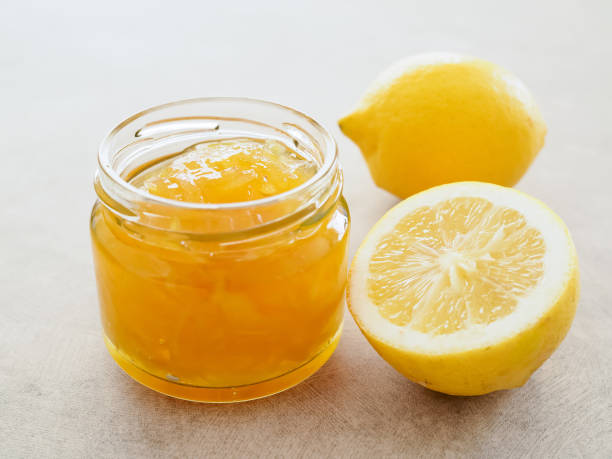 istock Homemade lemon jam in a glass jar 2205180461