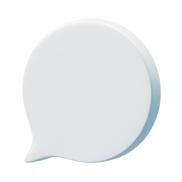 istock 3D Speech Bubble Message Chat Talk Illustration Isolated on White Background. 2205189219