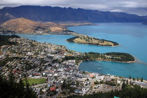 istock Lake Wakatipu from Skyline Queenstown 2205197998