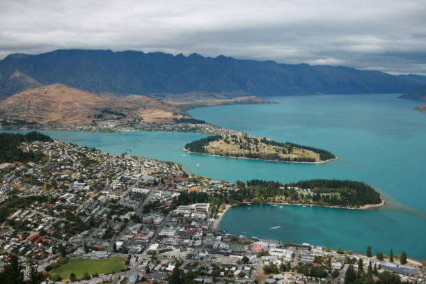 istock Lake Wakatipu from Skyline Queenstown 2205198474