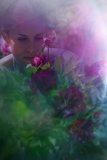 istock Row of Peonies with Calming Expression 2205199395
