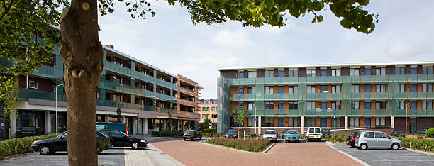 istock Modern architecture in Meppel in the Netherlands. Residential area. 2205200169