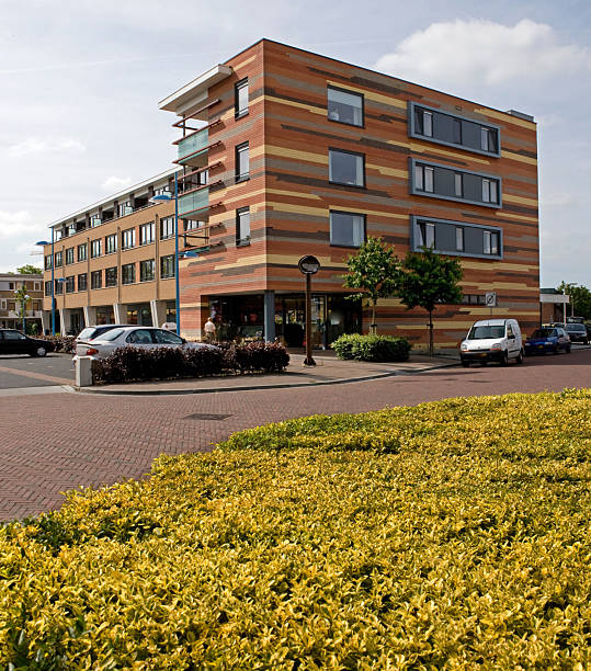 istock Modern architecture in Meppel in the Netherlands. Residential area. 2205200185