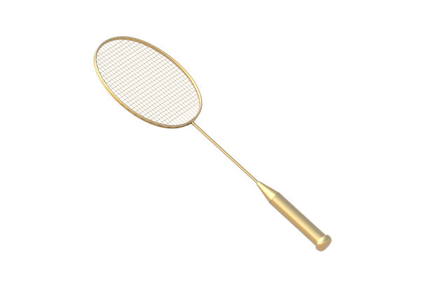 Badminton Rackets And Shuttlecock on the lawn