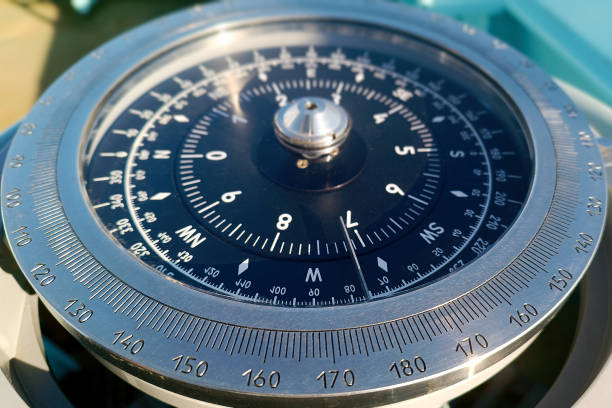 Close up of needle indicating angle for a crane.
