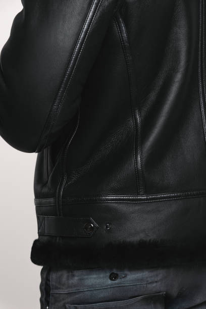 istock Man's leather jacket stock photo 2205212420