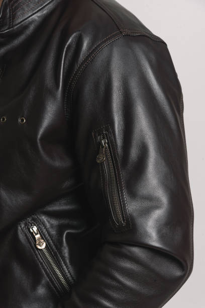 istock Man's leather jacket stock photo 2205213332