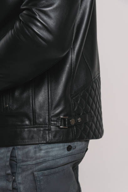 istock Man's leather jacket stock photo 2205213344
