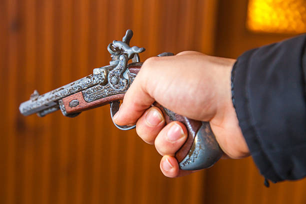 Close up handgun