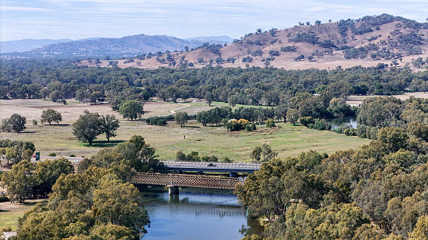 istock Road and rail bridges crossing the Murray River between Albury and Wodonga 2205214854