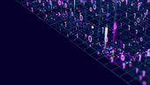 Quantum Computing Animation Big Data Information Processing Cyber Space ...