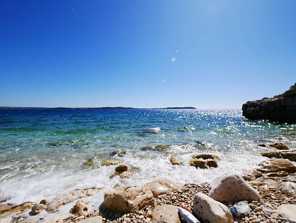 A beautiful lonely beach at the island