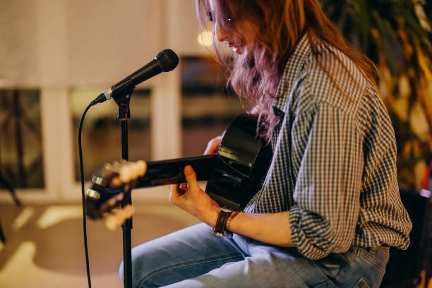 istock Leisure activity of young musician 2205227183