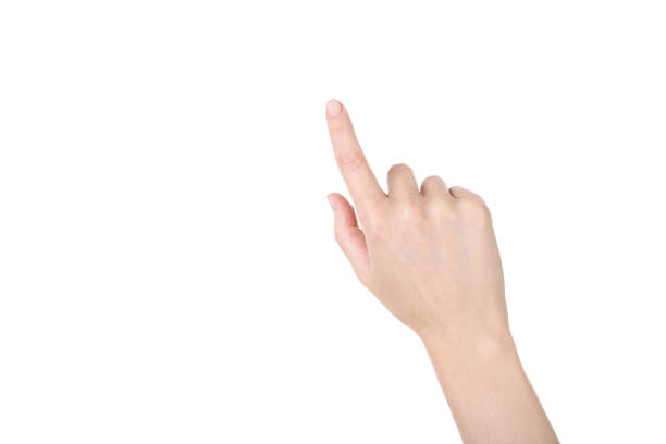 istock Female hand isolated on white background 2205228800