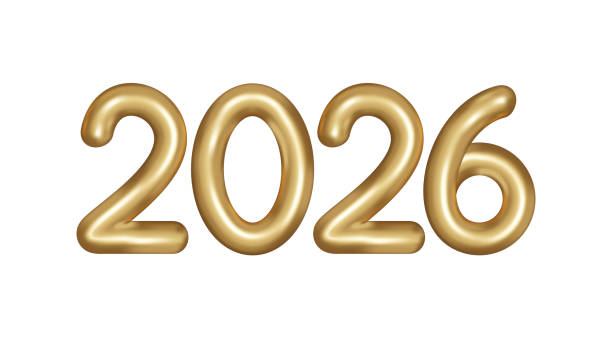 istock . new year 2026 number vector illustration isolated on white background new year 2026 gold balloon 2205229973