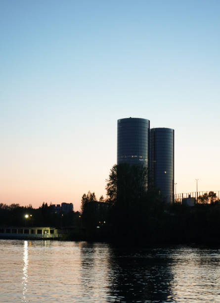 istock Two tall glass towers 2205232496