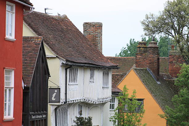 istock Colourful Buildings in Lavenham 2205239686