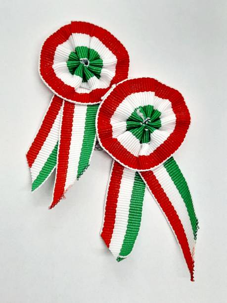 istock Two hungarian cockades with white background. 2205240641