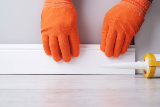 istock Installation of duropolymer skirting boards 2205242360