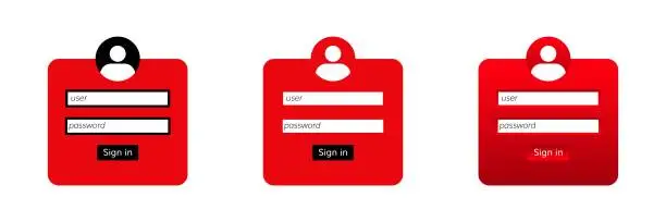 Free login box design Vector Images & Graphics | FreeImages