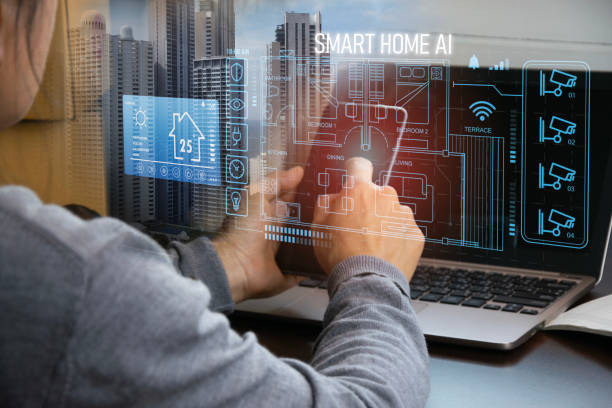istock Smart AI concept for home, control things in the house with automation 2205244953