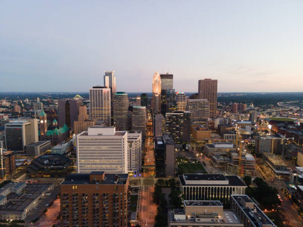 istock Aerial view of Downtown minneapolis 2205253129